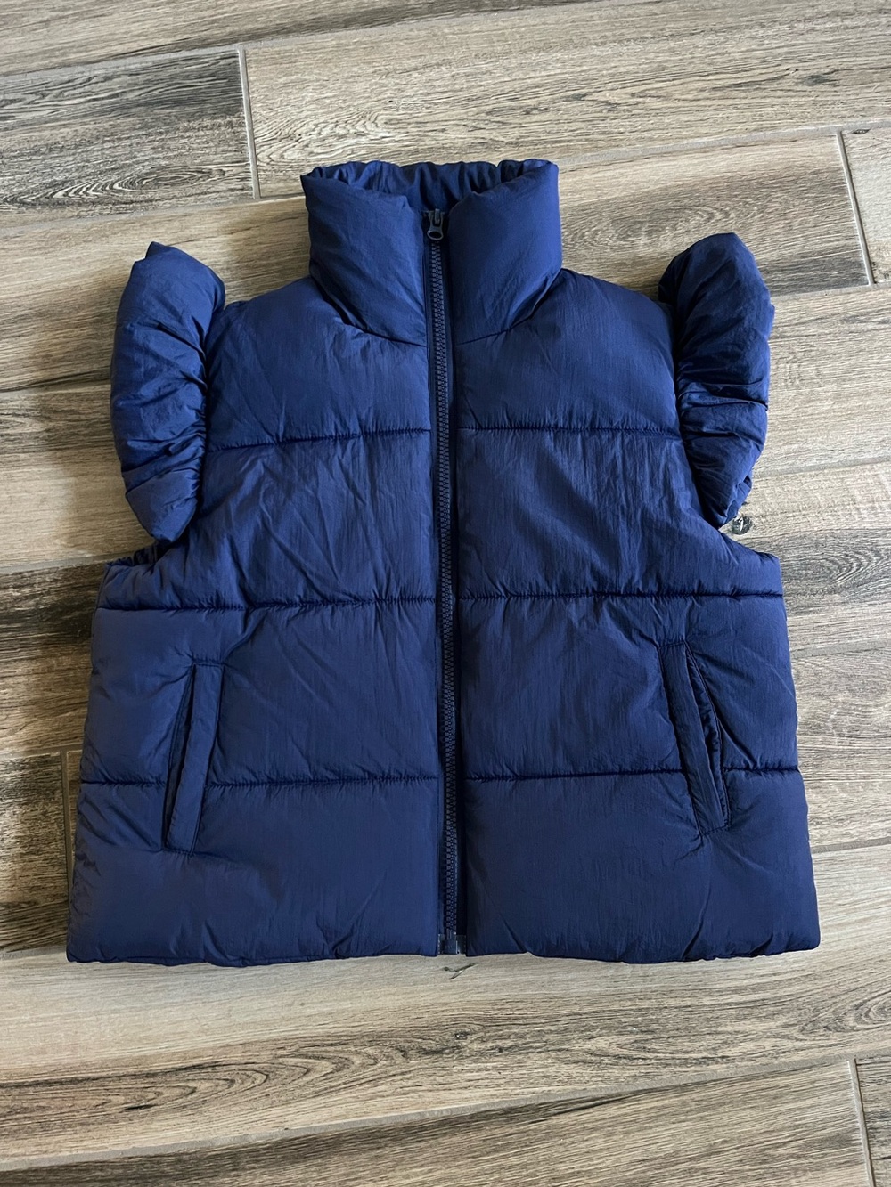 Simply Southern Navy Blue Puffer Vest - Sleeveless Puffy Jacket